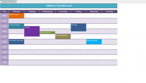 TotalSheets – Simple Weekly Schedule