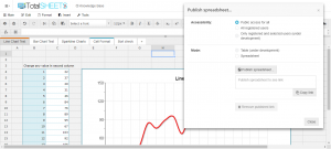 TotalSheets – Publish Spreadsheet