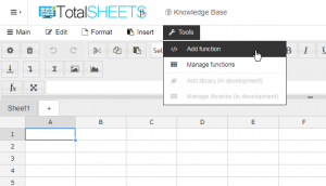 TotalSheets – How To Create Your Own Function