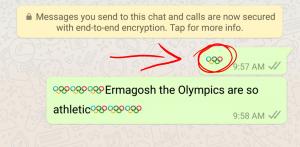 WhatsApp has a hidden Olympics emoji
