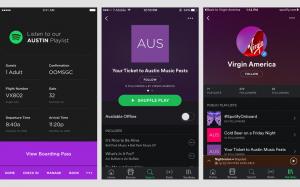 Virgin America’s app lets you stream city-themed Spotify playlists