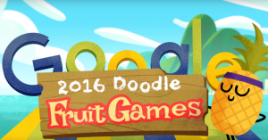 Google celebrates Olympics with Doodle Fruit Games
