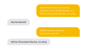 Wonder is a bot that will remember anything for you