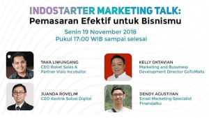Indostarter Marketing Talk : Pemasaran Efektif untuk Bisnismu - CREA | Nusa Dua Bali Premium Building