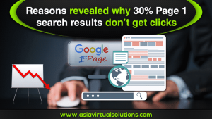 Reasons Revealed Why 30% Page 1 Search Results Don’t Get Clicks