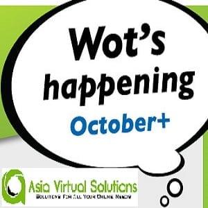 What's Up At The End Of October Asia Virtual Solutions