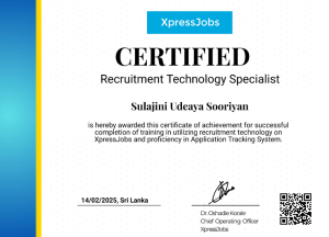 Get Certified as a “Recruitment Technology Specialist” – Free Certification by XpressJobs | HRNEWS.LK