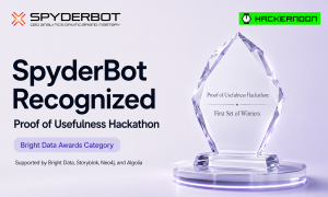 SpyderBot Recognized in HackerNoon Proof of Usefulness Hackathon