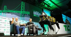 Boston Dynamics CEO Marc Raibert demos the Spot at Disrupt