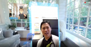 Oculus demos augmented social virtual reality with facial tracking