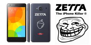 Spanish phonemaker Zetta is selling rebranded Xiaomi phones as its own 'iPhone killer'