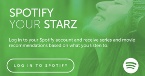 Spotify brings soundtracks to Starz’ video streaming app