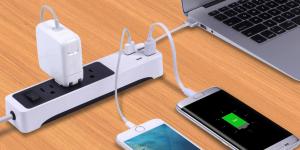 This smart power strip will charge your devices on the go