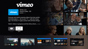 Vimeo releases apps for tvOS, Android TV, and Samsung's Tizen-powered TVs.