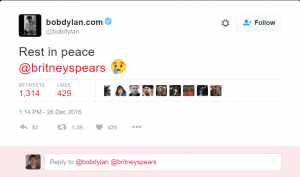 Britney Spears falls victim to cruel Twitter death hoax