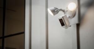 Ring debuts a connected floodlight camera with a 100 decibel siren