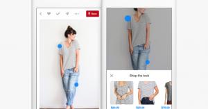 Pinterest users can now jump to other products within an image