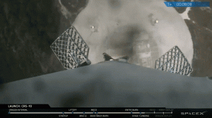 SpaceX successfully lands its first-stage Falcon 9 rocket at Cape Canaveral
