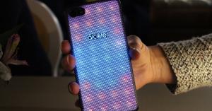 The back of Alcatel’s ridiculous new phone lights up to display notifications