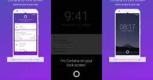 Microsoft brings Cortana to the Android lock screen