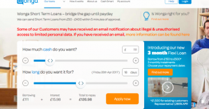 Pay day loan firm Wonga suffers data breach affecting up to 270,000
