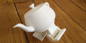 This cute dancing robot is actually a 3D-printed teapot hooked to an Arduino