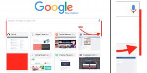 The 'new page' tab in Chrome is not symmetrical... and now I hate Google