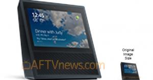This could be Amazon’s Echo with a built-in display