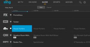 Sling TV becomes more like old TV with the addition of a traditional guide