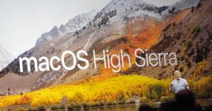 Apple announces macOS High Sierra