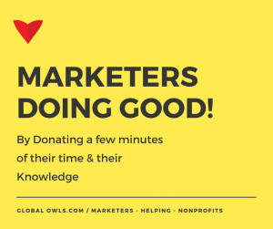 Marketers Doing Good by Donating their Knowledge - Join us!