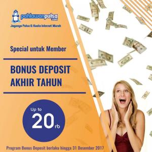 Bonus Deposit Akhir Tahun 2017