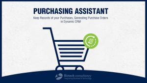 Purchasing Assistant Microsoft Dynamics CRM Plugin
