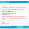 Online tests to speedup the application process