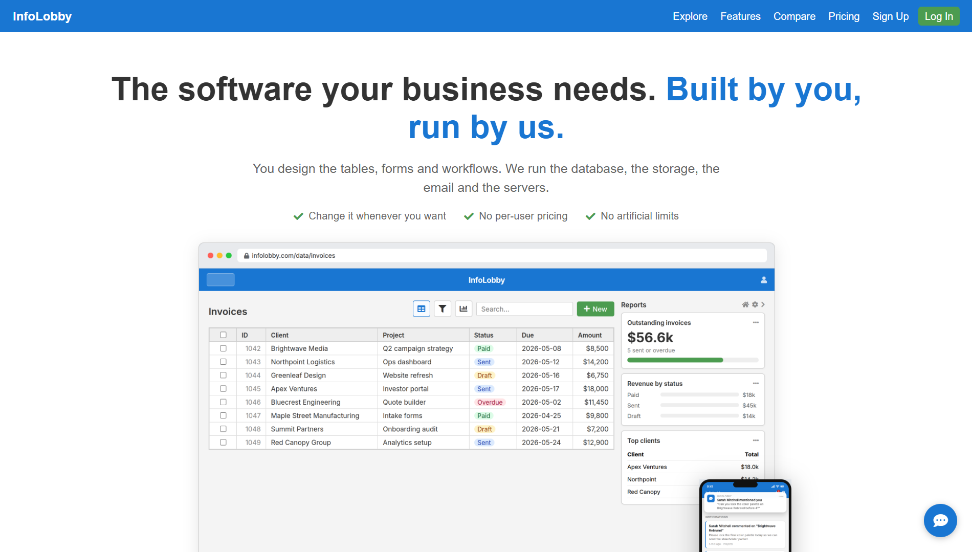InfoLobby Screenshot