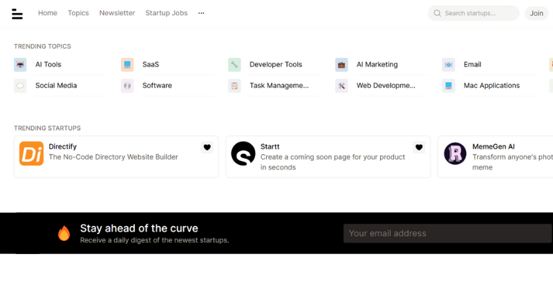 Startup Ranking