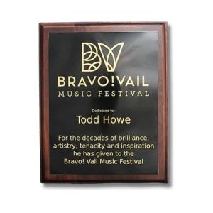 Walnut Wood Recognition Plaque