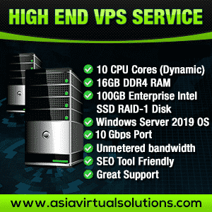 High End Windows VPS Service